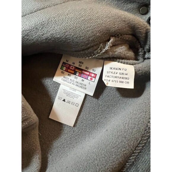 Spyder Fleece Jacket Adult Medium Gray Long Sleeve Full Zip Knit Sweatshirt Mens - Picture 9 of 14